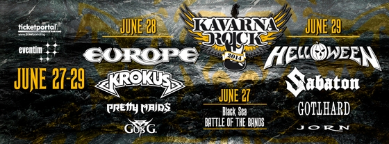 Kavarna Rock Fest, стадион "Калиакра", 27-29.06.2014